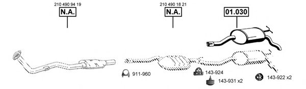 ASMET ME010875 Exhaust System